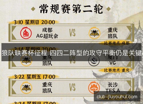 狼队联赛杯征程 四四二阵型的攻守平衡仍是关键